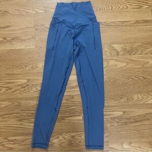 Offline by Arie crossover leggings with pockets in blue
